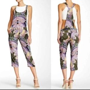 W11 by Walter Baker Lilac Purple Green Olga Jumpsuit XS